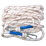 Safety Rope 1250 Double Hook Fall Protection Safety Lifeline Rope Harness for Climbing, Rescue, Hunting, Roofing