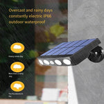 Solar Lamp Outdoor Simulation Camera Monitoring Lamp Human Body Induction Wall Lamp Courtyard Anti Thief Lamp Solar Imitation Monitoring Lamp
