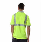 6 Pieces Reflective Vest Reflective Material Fluorescent Yellow for Construction Building Working Safety Clothes - L Size