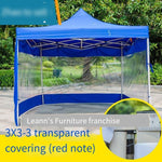 Outdoor Folding Tent Retractable Awning Stall Four Foot Sunshade Four Corner Awning Big Awning Square Umbrella Activity Awning Umbrella Outdoor Stall Outdoor 2x2 Reinforced Black Frame 3cm Blue