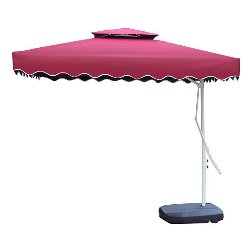 Sunshade Umbrella Outdoor Umbrella Large Umbrella Folding Umbrella Sunshade Umbrella Foundation Wine Red