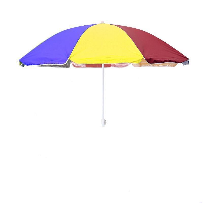Sun Umbrella Outdoor Large Commercial Stall Sunshade Advertising Printing Custom Folding Round 2:0m Blue (ordinary Frame)
