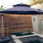 Outdoor Sunshade Courtyard Umbrella Roman Big Sun Terrace Garden Villa Open-air Stall Security Imperial 3.5m Round + 180kg Water Tank - Four Colors Available