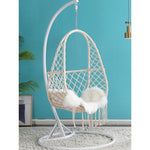 Net Red Hanging Chair Basket Rattan Bedroom Swing Girl Single Room Balcony Hanging Orchid Chair Hammock Bassinet Chair A Beige Single