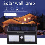 Solar Lamp Outdoor Courtyard Lamp Household Lighting Street Lamp Waterproof Small Night Lamp Human Body Induction Super Bright LED Wall Lamp