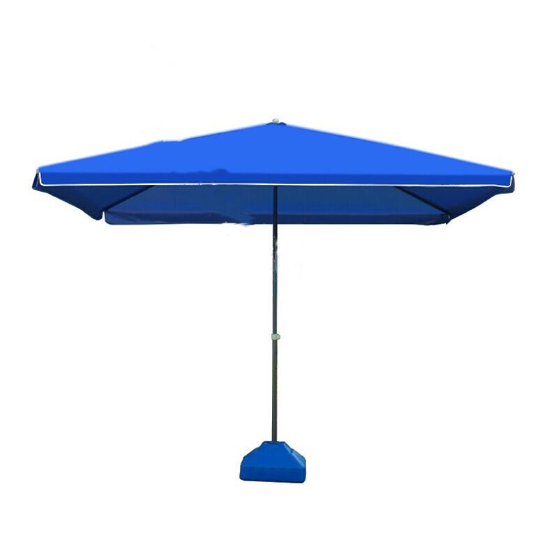 Outdoor Sun Umbrella Sunshade Umbrella Large Umbrella Square Rectangular Stall Umbrella Mibaolan (2.2m × 2.8m) With Base