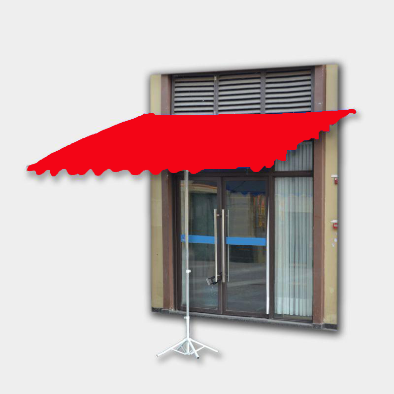 Sunshade Shop Sales Umbrella Slope Umbrella Large Sunshade 2x2 Inclined Umbrella Four Bone Red