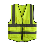 6 Pieces Reflective Vest Fluorescent Vest Reflective Clothing Traffic Duty Road Administration And Construction Environmental Sanitation Clothing