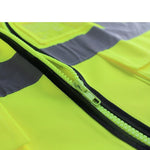 6 Pieces Reflective Vest Sanitation Suit Safety Vest Fluorescent Vest Protective Suit Safety Work Suit for Outdoor Working Night Riding Running