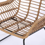 Home Leisure Table And Chair Combination Rattan Chair Outdoor Leisure Chair Outdoor Balcony Courtyard Table And Chair Leisure Chair * 1