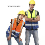 10 Pieces Reflective Vest For Construction Workers Reflective Safety Suit For Riding Running Working
