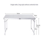 Folding Table Outdoor Furniture Portable Combination Aluminum Alloy Table Picnic Table Barbecue Table Exhibition Industry Advertising Table Publicity Table
