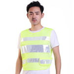 10 Pieces Reflective Vest, Traffic Vehicle Vest, Safety Clothes, Vehicle Mounted, Night Riding Reflective Vest, Environmental Sanitation Constructor, Fluorescent Coat