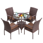Balcony Table And Chair Rattan Chair Courtyard Modern Simple Garden Outdoor Table And Chair Leisure Rattan Chair Rattan Table And Chair