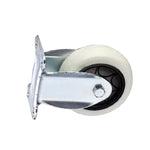 3 Inch Fixed Milky White Polypropylene (PP) Caster Medium Directional Wheel 4 Sets / Set