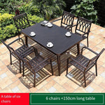 Outdoor Table And Chair Outdoor Courtyard Villa Outdoor Balcony Table And Chair Combination Table And Chair Cast Aluminum Leisure Table And Chair