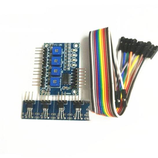 6 Pieces 4-channel Hall Sensor Hall Switch Speed Measurement Speed Counting Module Sensor Module