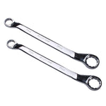 27*30mm Carbon Steel Mirror Ring Spanner Double End Spanner Auto Repair Plate Hand Wrench Tool