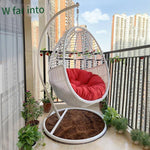 Outdoor Single Family Lazy Chair Rocking Chair Hanging Basket Rattan Chair Balcony Hanging Chair Indoor Swing Rocking Chair Basket Rattan Chair