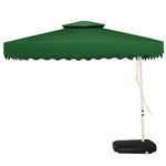 2.2m Wine Red - Sunshade Outdoor Sunshade Umbrellas Stalls Roman Umbrellas Sunscreen Anti Ultraviolet Folding Umbrellas Box Umbrellas