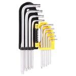 6 Pieces L-type Inner Hexagon Wrench Box Wrench 9-piece Set Of Screwdriver Hand Tool Set Of Inner Hexagon Screwdriver Long Middle Hole Flower Inner Hexagon 9-piece Set