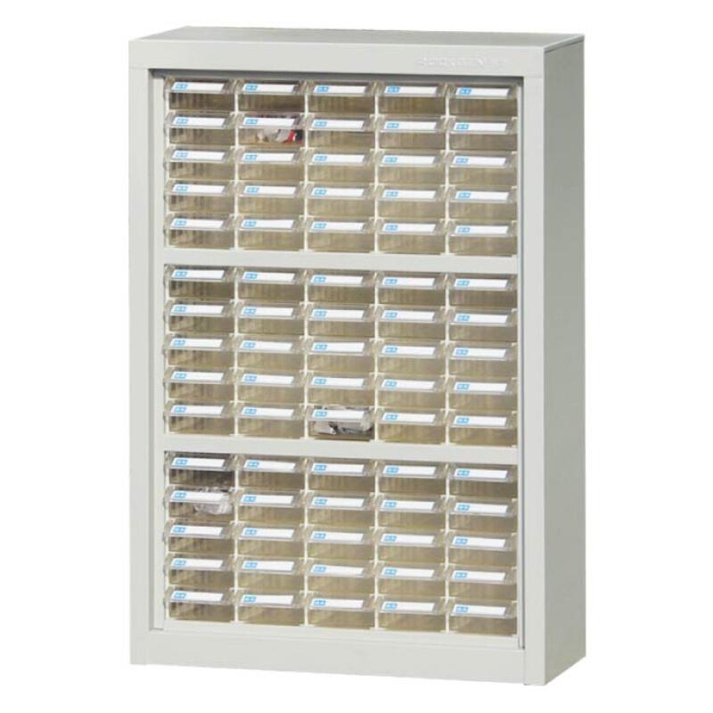 Open Parts Cabinet  620 × 245 × 925mm (Including 75 As Drawers)  Blue