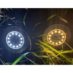 Solar Ground Lights 6 Pack Outdoor Garden Lights Waterproof 8 LED for Pathway Lawn Yard Roads Walkway Warm White