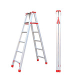 Reinforced Aluminum Alloy Ladder Double Side Folding Ladder 2m Herringbone Ladder Engineering Ladder/Warehouse Decoration Ladder