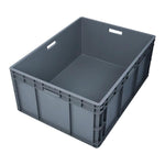 Thickened Plastic Logistics Box European Standard Auto Parts Turnover Box Storage Box Parts Box 600 * 400 * 230 Gray