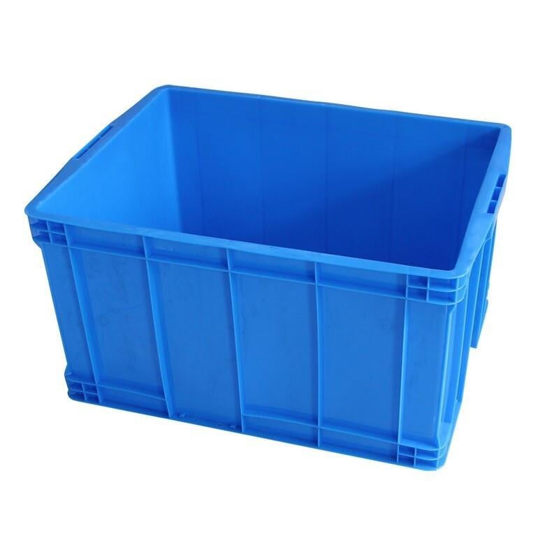 10 Pieces Plastic Turnover Box Large Blue With Cover Tie Bar White Material Box Accessories Box Plastic Box Length 405 * Width 305 * Height 150 mm