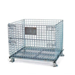 Storage Cage Folding Logistics Turnover Basket Without Wheel Iron Frame Storage Cage Car 800 * 600 * 640mm Wire Diameter 5.6mm
