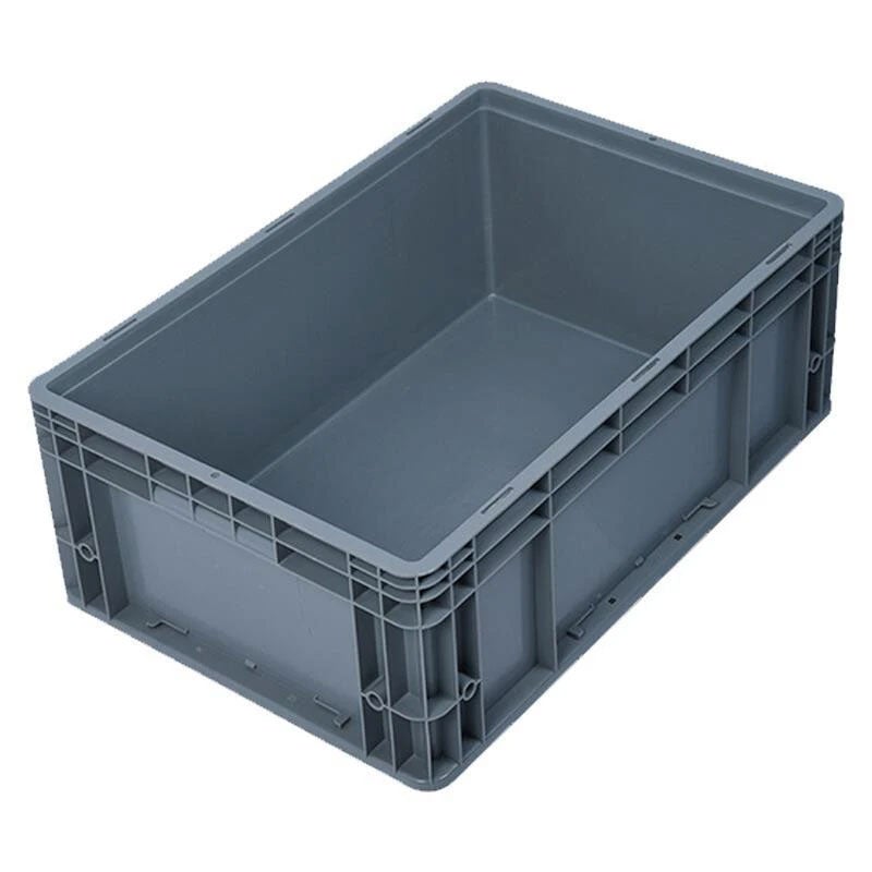 Thickened Plastic Logistics Box European Standard Auto Parts Turnover Box Storage Box Parts Box 600 * 400 * 230 Gray