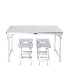 Folding Table Outdoor Furniture Portable Combination Aluminum Alloy Table Picnic Table Barbecue Table Exhibition Industry Advertising Table Publicity Table